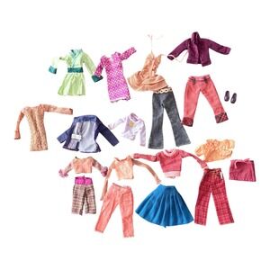 Mary-Kate and Ashley Doll Clothes Lot Y2K Fashion Outfits Pants Skirts  18pc